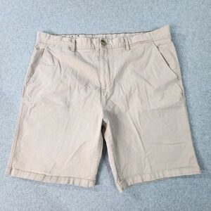 Johnnie-O West Coast Prep Shorts Mens 38x9 Beige Chino Casual Belt Loop‎